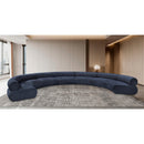 Meridian Bale Navy Chenille Fabric Modular Sofa IMAGE 2