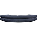 Meridian Bale Navy Chenille Fabric Modular Sofa IMAGE 3