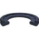 Meridian Bale Navy Chenille Fabric Modular Sofa IMAGE 5