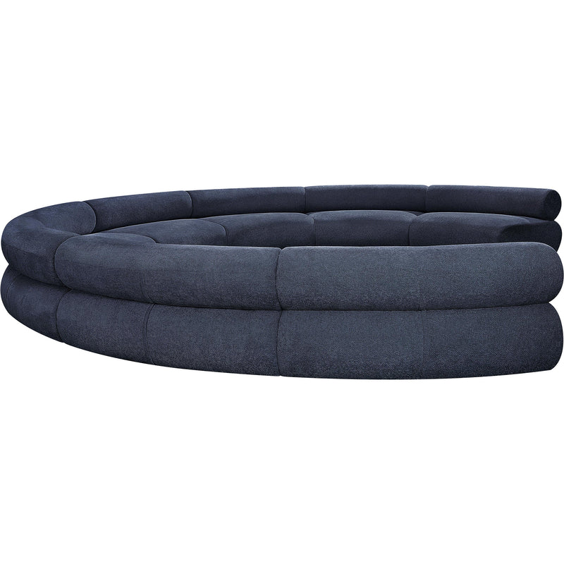 Meridian Bale Navy Chenille Fabric Modular Sofa IMAGE 7