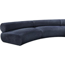 Meridian Bale Navy Chenille Fabric Modular Sofa IMAGE 10