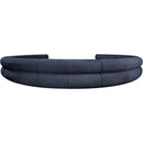 Meridian Bale Navy Chenille Fabric Modular Sofa IMAGE 3