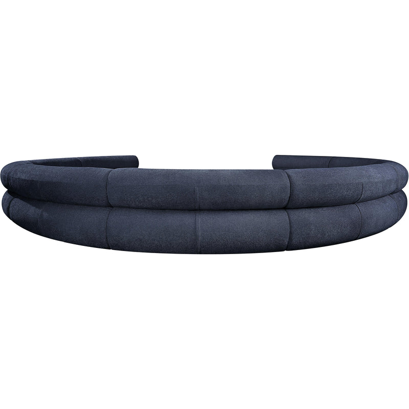 Meridian Bale Navy Chenille Fabric Modular Sofa IMAGE 3