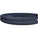 Meridian Bale Navy Chenille Fabric Modular Sofa IMAGE 7