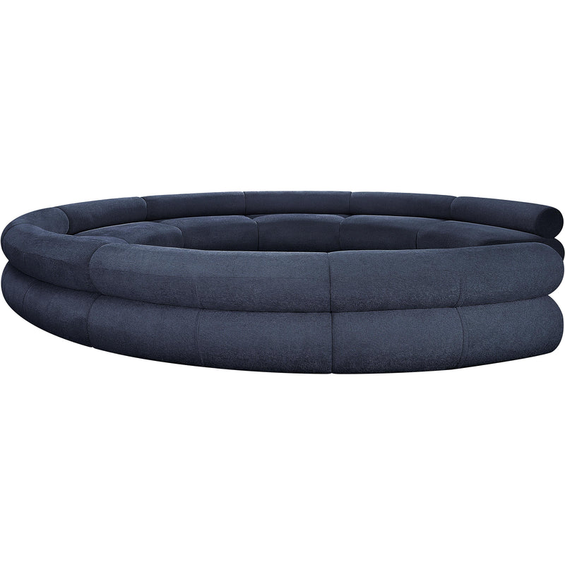 Meridian Bale Navy Chenille Fabric Modular Sofa IMAGE 7