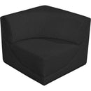 Meridian Ollie Black Boucle Fabric Corner IMAGE 4