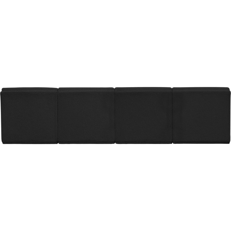 Meridian Ollie Black Boucle Fabric Modular Sofa IMAGE 3