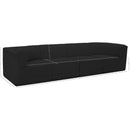 Meridian Ollie Black Boucle Fabric Modular Sofa IMAGE 12