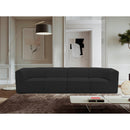 Meridian Ollie Black Boucle Fabric Modular Sofa IMAGE 2