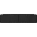 Meridian Ollie Black Boucle Fabric Modular Sofa IMAGE 3