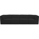 Meridian Ollie Black Boucle Fabric Modular Sofa IMAGE 5