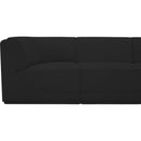 Meridian Ollie Black Boucle Fabric Modular Sofa IMAGE 8