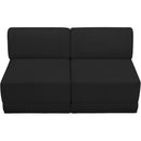 Meridian Ollie Black Boucle Fabric Modular Sofa IMAGE 5