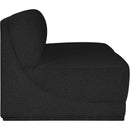 Meridian Ollie Black Boucle Fabric Modular Sofa IMAGE 6