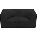 Meridian Ollie Black Boucle Fabric Modular Sofa IMAGE 6