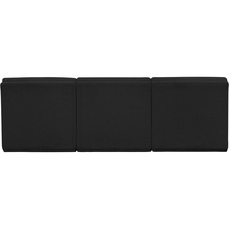 Meridian Ollie Black Boucle Fabric Modular Sofa IMAGE 3
