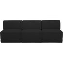 Meridian Ollie Black Boucle Fabric Modular Sofa IMAGE 4
