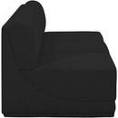 Meridian Ollie Black Boucle Fabric Modular Sofa IMAGE 6