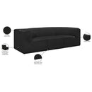 Meridian Ollie Black Boucle Fabric Modular Sofa IMAGE 13