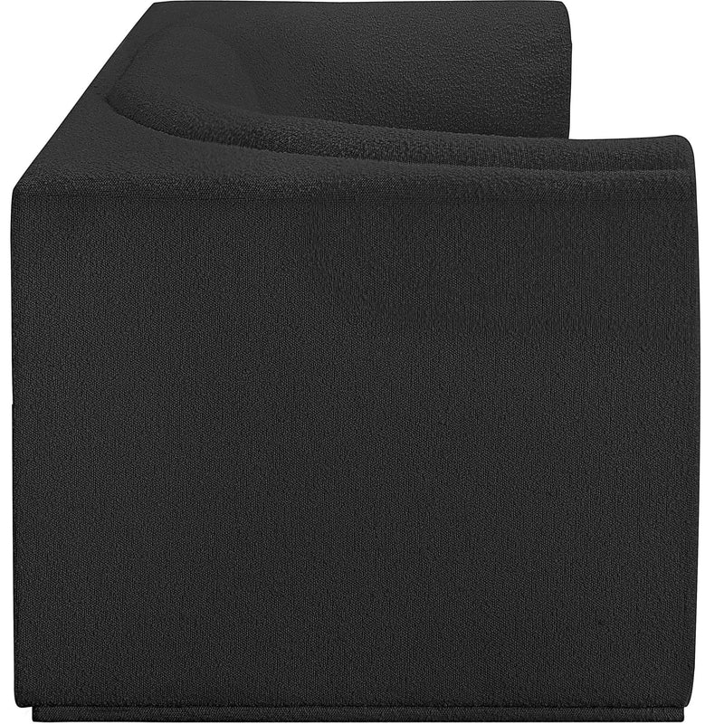 Meridian Ollie Black Boucle Fabric Modular Sofa IMAGE 7