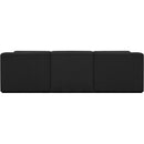 Meridian Ollie Black Boucle Fabric Modular Sectional IMAGE 3