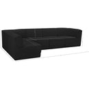 Meridian Ollie Black Boucle Fabric Modular Sectional IMAGE 15