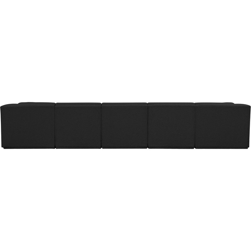 Meridian Ollie Black Boucle Fabric Modular Sectional IMAGE 3
