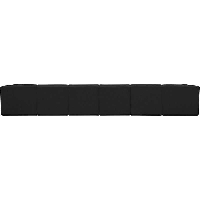 Meridian Ollie Black Boucle Fabric Modular Sectional IMAGE 3