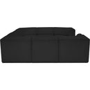 Meridian Ollie Black Boucle Fabric Modular Sectional IMAGE 7