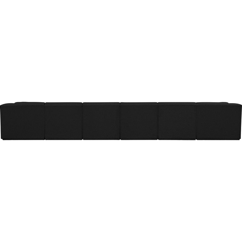 Meridian Ollie Black Boucle Fabric Modular Sectional IMAGE 3