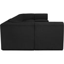 Meridian Ollie Black Boucle Fabric Modular Sectional IMAGE 6