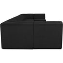 Meridian Ollie Black Boucle Fabric Modular Sectional IMAGE 7
