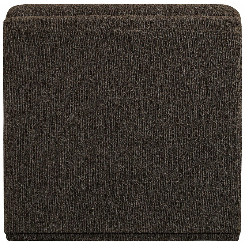 Meridian Ollie Brown Boucle Fabric Armless IMAGE 3