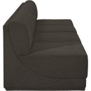 Meridian Ollie Brown Boucle Fabric Modular Sofa IMAGE 6