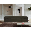 Meridian Ollie Brown Boucle Fabric Modular Sofa IMAGE 2
