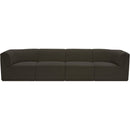 Meridian Ollie Brown Boucle Fabric Modular Sofa IMAGE 5