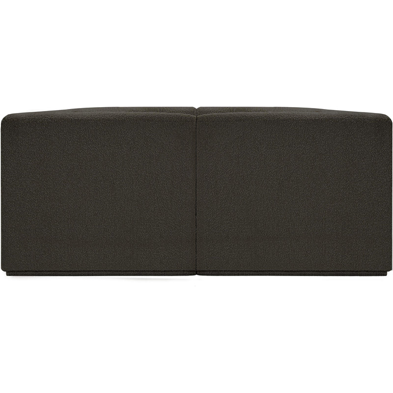 Meridian Ollie Brown Boucle Fabric Modular Sofa IMAGE 3