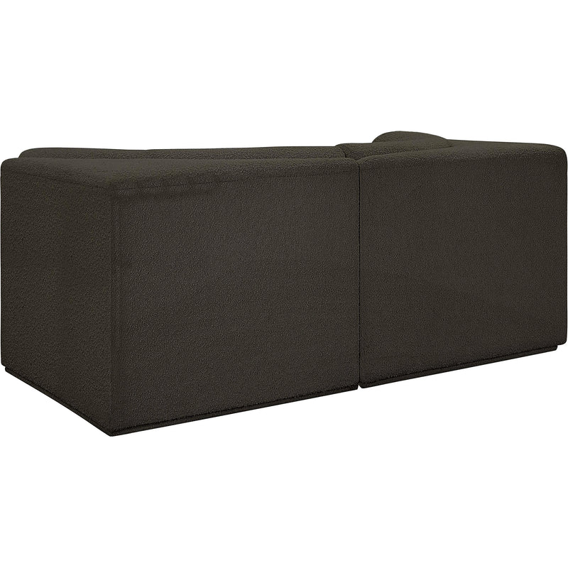 Meridian Ollie Brown Boucle Fabric Modular Sofa IMAGE 4
