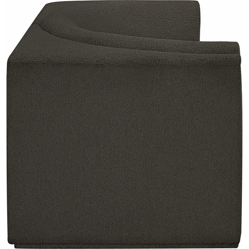Meridian Ollie Brown Boucle Fabric Modular Sofa IMAGE 7