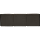 Meridian Ollie Brown Boucle Fabric Modular Sofa IMAGE 3