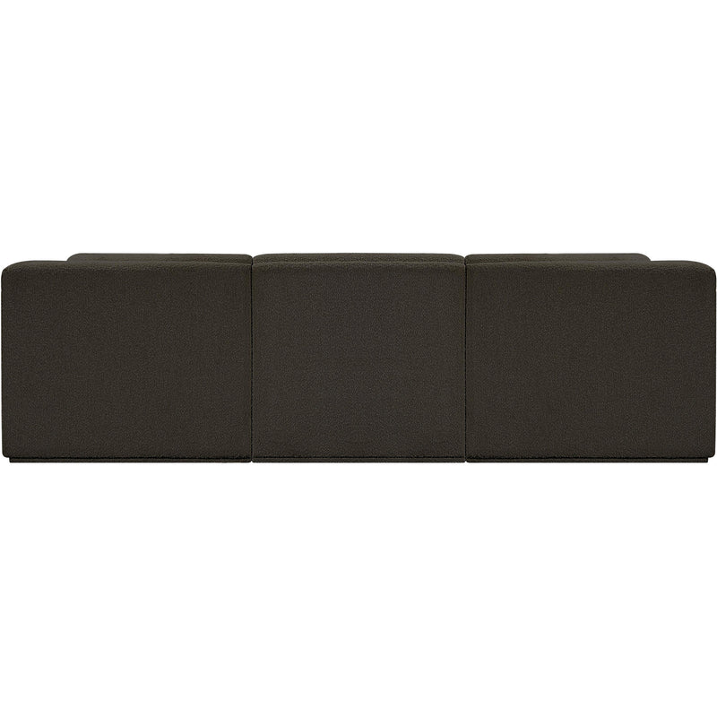 Meridian Ollie Brown Boucle Fabric Modular Sofa IMAGE 3