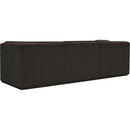 Meridian Ollie Brown Boucle Fabric Modular Sofa IMAGE 4