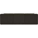 Meridian Ollie Brown Boucle Fabric Modular Sectional IMAGE 3