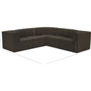  Meridian Ollie 98" Brown Boucle Fabric Upholstered 5 pc Modular Sectional IMAGE 13