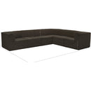 Meridian Ollie Brown Boucle Fabric Modular Sectional IMAGE 12