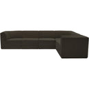 Meridian Ollie Brown Boucle Fabric Modular Sectional IMAGE 4