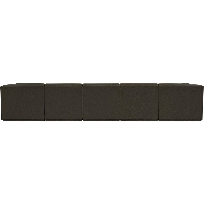 Meridian Ollie Brown Boucle Fabric Modular Sectional IMAGE 3