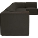 Meridian Ollie Brown Boucle Fabric Modular Sectional IMAGE 7