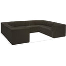 Meridian Ollie Brown Boucle Fabric Modular Sectional IMAGE 14