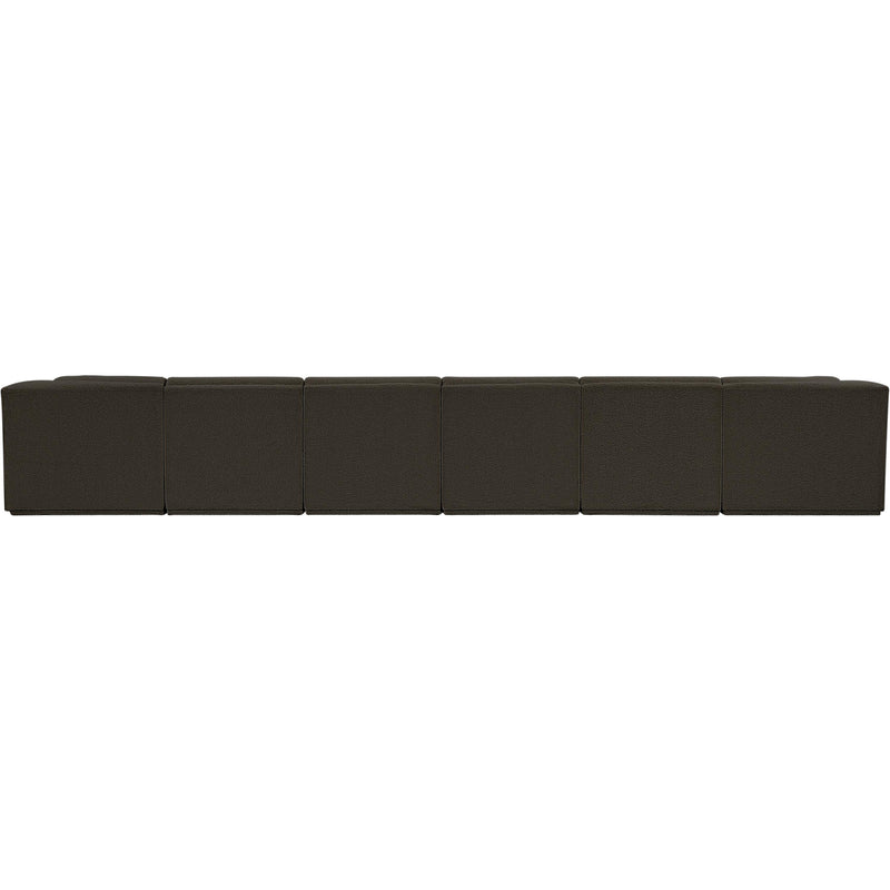 Meridian Ollie Brown Boucle Fabric Modular Sectional IMAGE 3